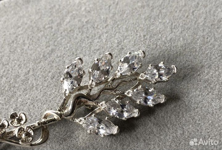 Брошь серебряная 925 пробы
