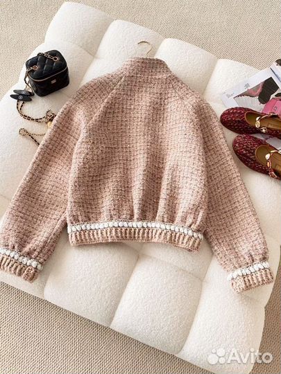 Твидовый жакет бомбер Chanel