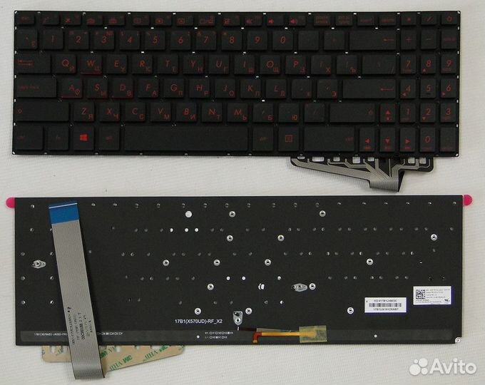 Клавиатура для ноутбука Asus X570Z, FX570ZD, FX570