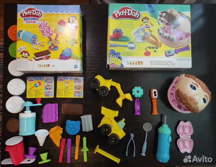 Play doh набор для лепки зубастик, мороженое