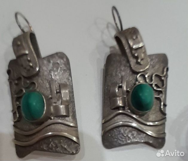 Комплект серьги кольцо подвеска