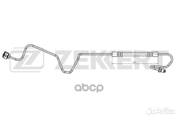 Шланг тормозной задний правый Citroen C4 I II