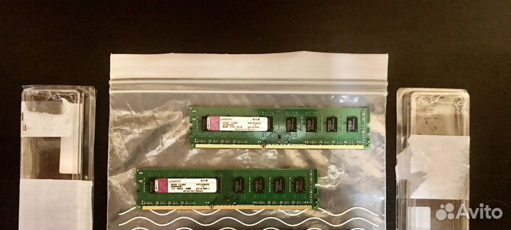Оперативная память DDR3 Kingston 2 шт по 2 гб
