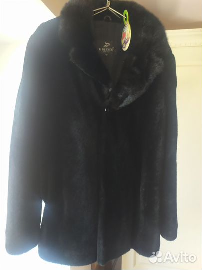 Шуба мутоновая с норкой