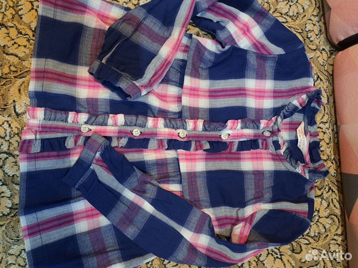 Рубашка для девочки на рост 116 см