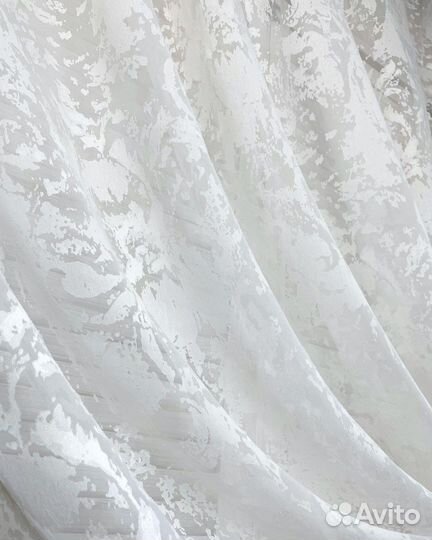 Тюль Италия Шелк (белый)