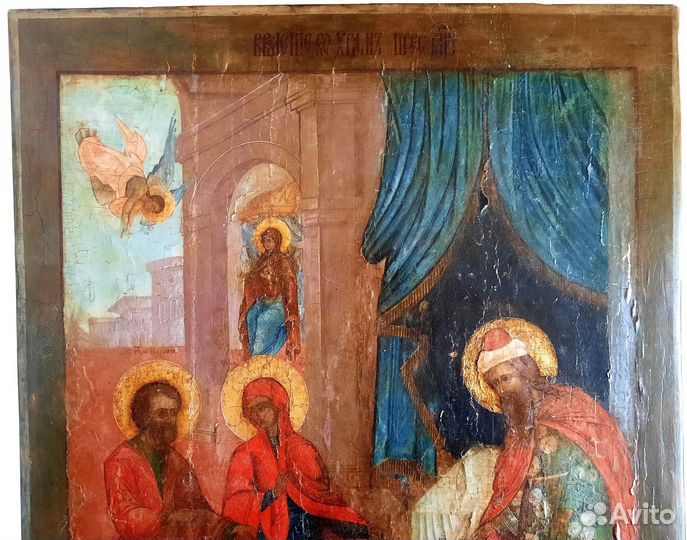 Старинная Храмовая икона Введение во Храм 18 век