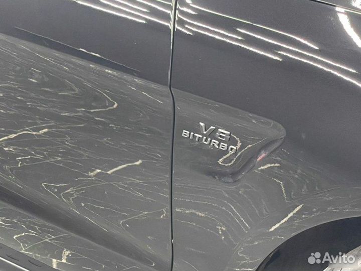 Решетка GT черная + шильдики V8 Мерседес ML W166