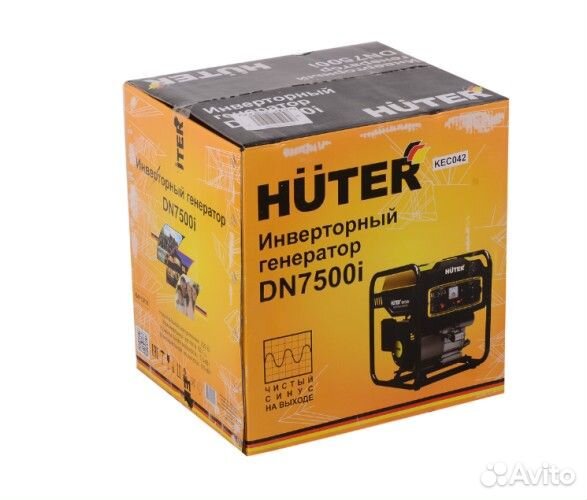 Генератор бензиновый huter DN 7500 i инверторный 6