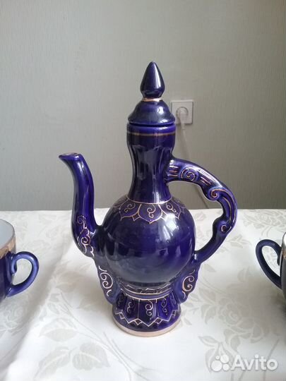 Кувшин. ссср. Кобальт.Позолота