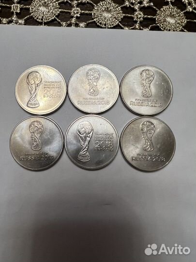 Монета 25 рублей чм 2018