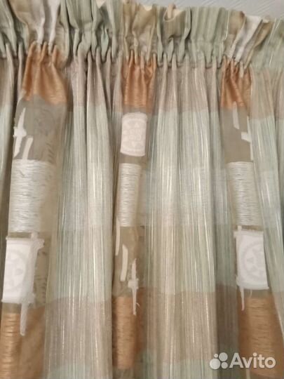 Шторы,тюль,ОАЭ, Турция,Ламбрикен 2 шт. (новая)