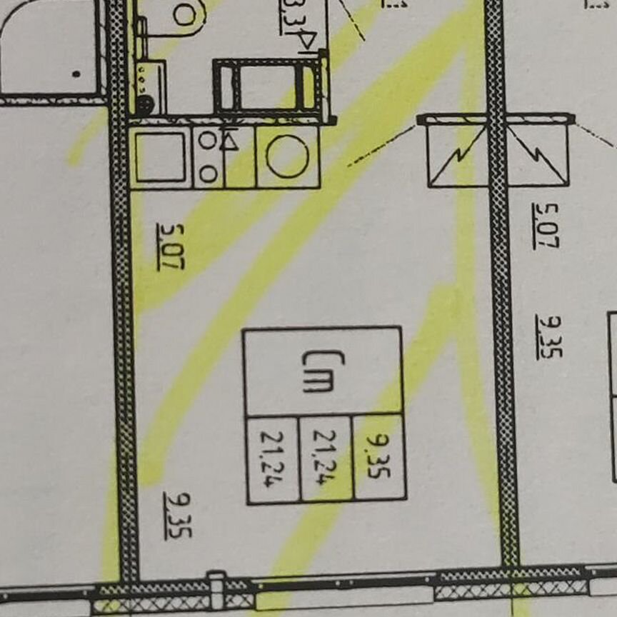 Квартира-студия, 21,2 м², 10/21 эт.