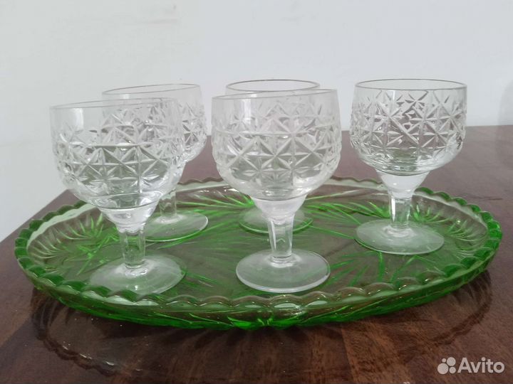 Хрустальные рюмки на ножке СССР
