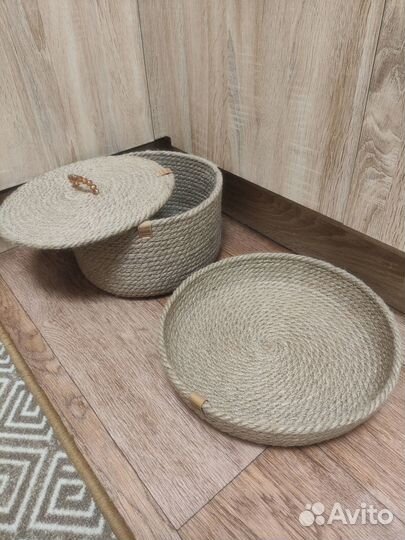 Салфетки корзинки из джута