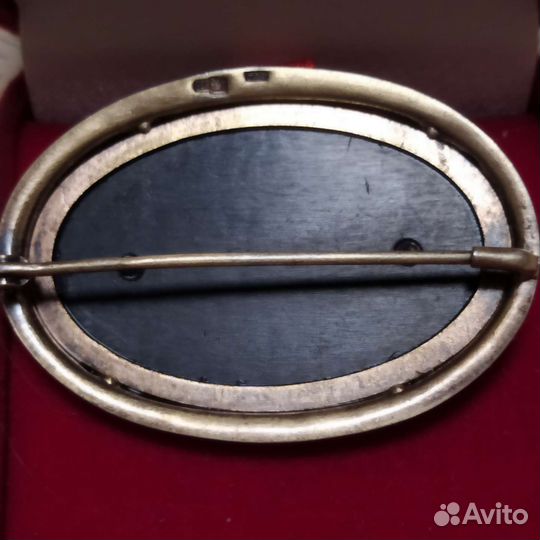 Серебряная брошь СССР