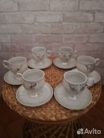 Сервиз кофейный перламутровый 
