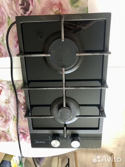 Газовая варочная панель 2 конфорки стеклокерамика