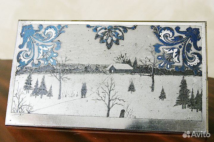 Антикварные гравюра златоуст 1940г