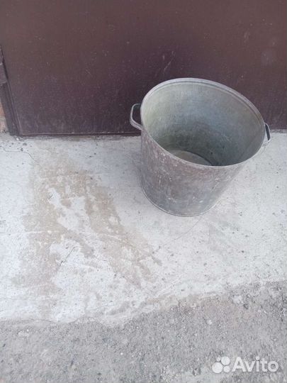 Бак оцинковка с крышкой 30 л СССР