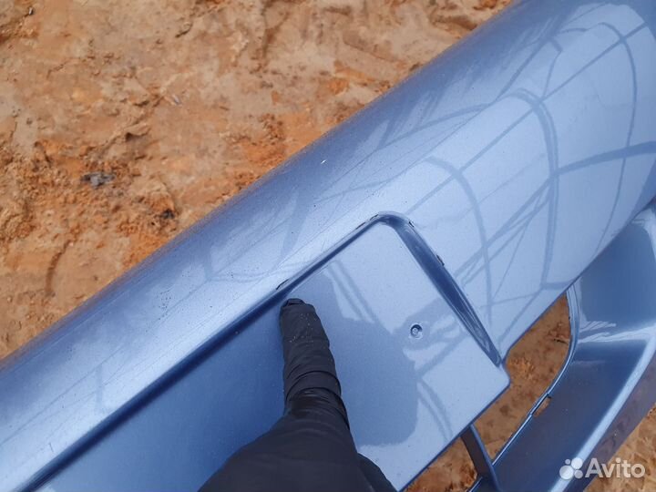 Бампер передний лада калина, цвет боровница