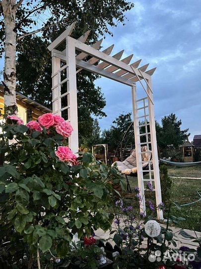 Арка садовая деревянная