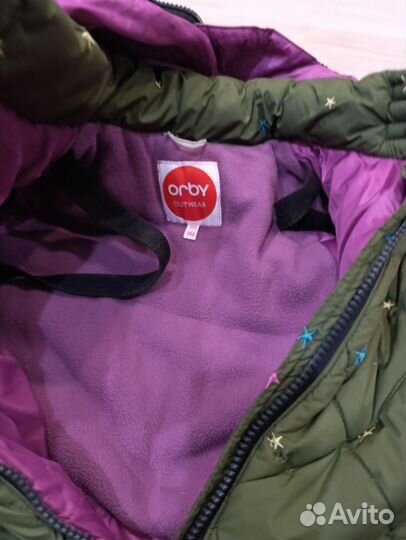 Пуховик зимний для девочки 134