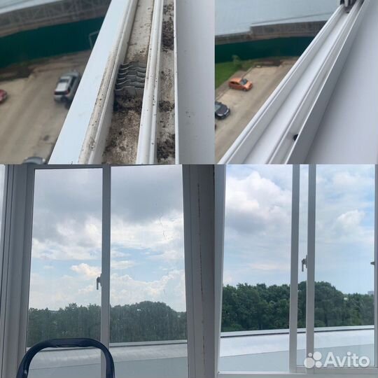 Мойка окон балконов лоджий и витрин