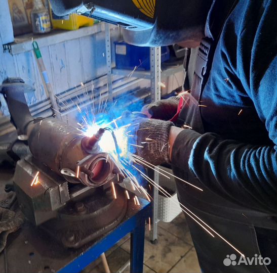 Ремонт глушителя, замена катализаторов, гофр