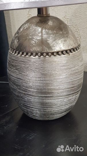 Лампа настольная с абажуром