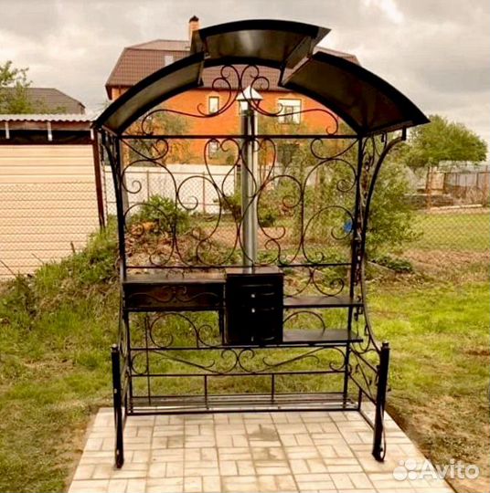 Мангал с печкой