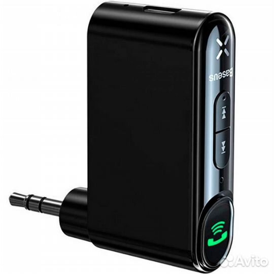 BT Блютуз aux Baseus Qiyin AUX Car Receiver черный