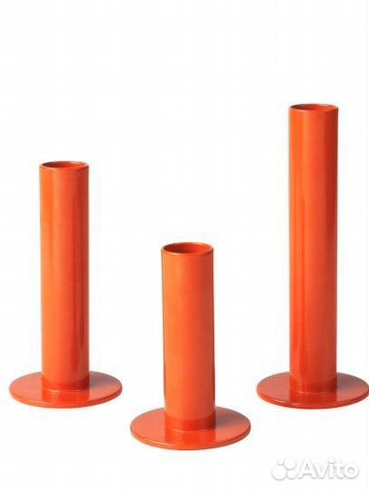 IKEA Tuvkornell набор подсвечников 3 шт. сталь