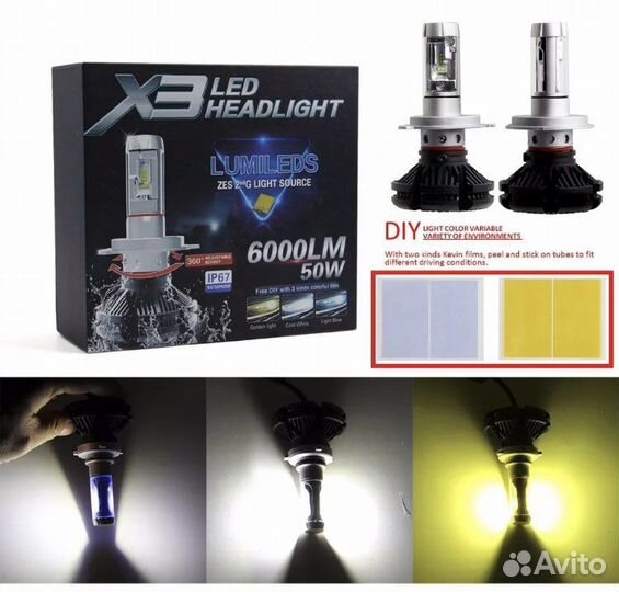 LED лампы ledx3 Н11