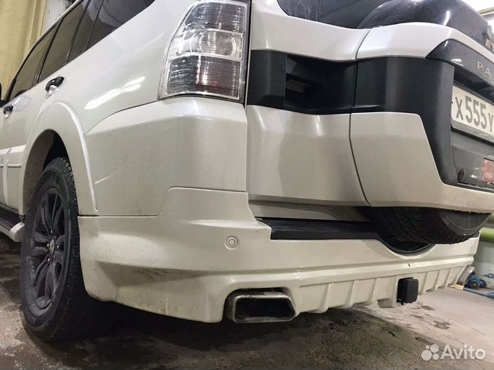 Фаркоп под квадрат Мitsubishi Рajero 4