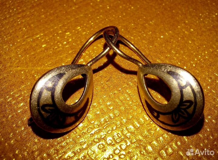 Серьги серебро винтаж