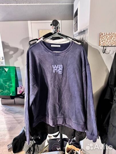 Свитшот Alexander Wang Blue Logo Оригинал