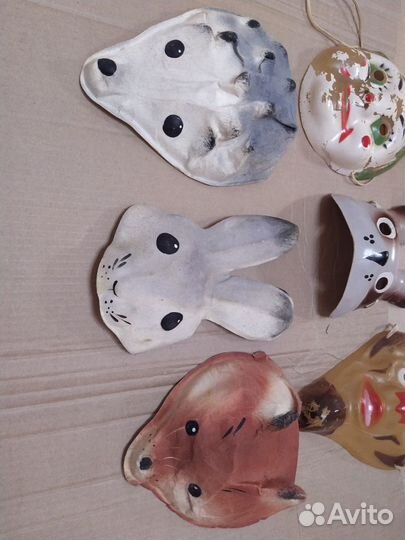8 шт. маска новогодняя винтаж СССР
