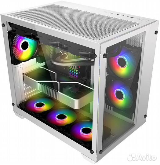 Корпус 1stplayer megaview MV7 White