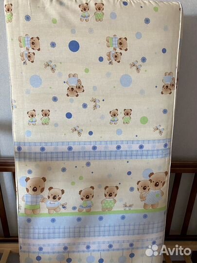 Кроватка детская с матрасом бу