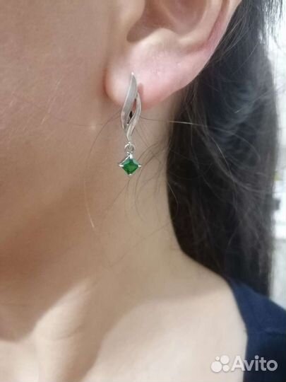 Серьги серебро