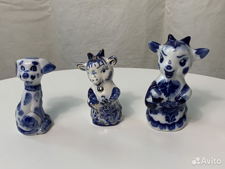 Фигурки гжель новые