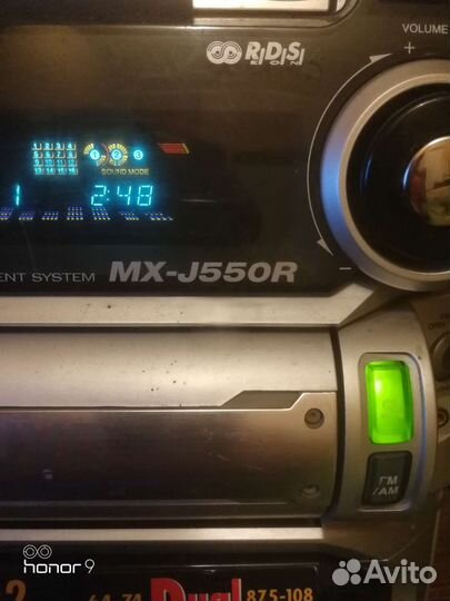 Музыкальный центр JVC MX-J550R усилитель AUX