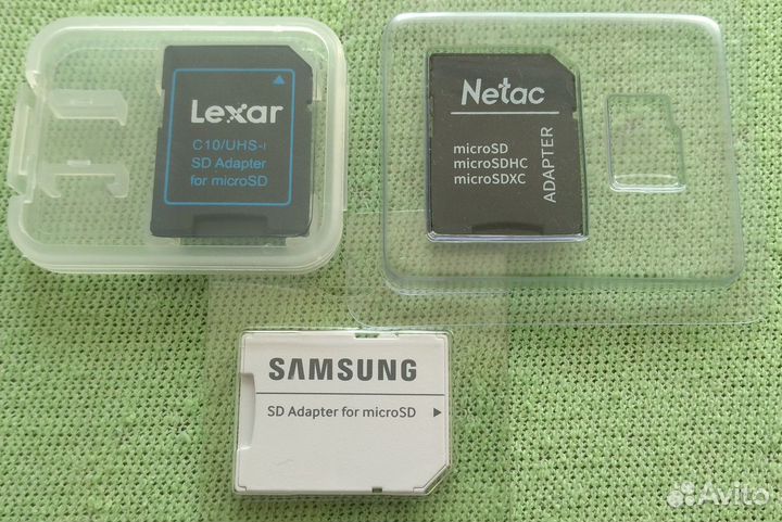 MicroSD, miniSD, CF карты, картридер