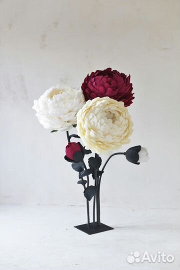 Объемные, ростовые цветы