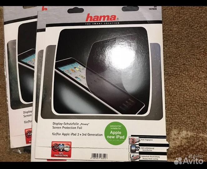 Защитная плёнка на iPad