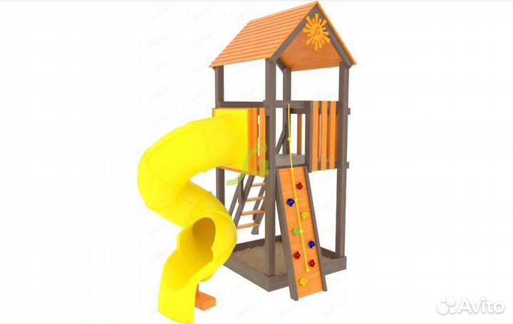 Игровая площадка Панда Фани Tower с трубой