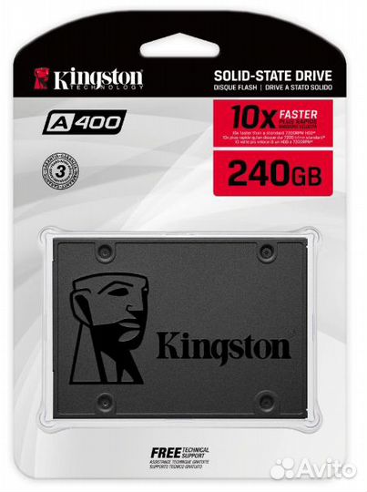 Твердотельный накопитель Kingston A400 240 гб SATA
