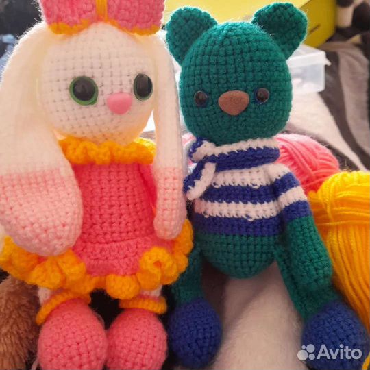 Вязаные игрушки ручной работы