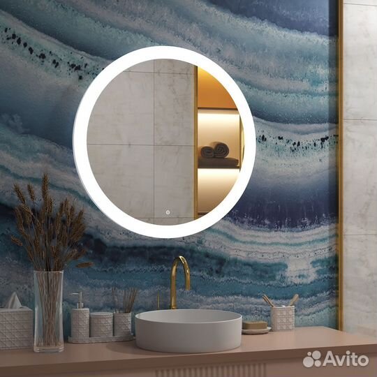 Зеркало в ванную круглое